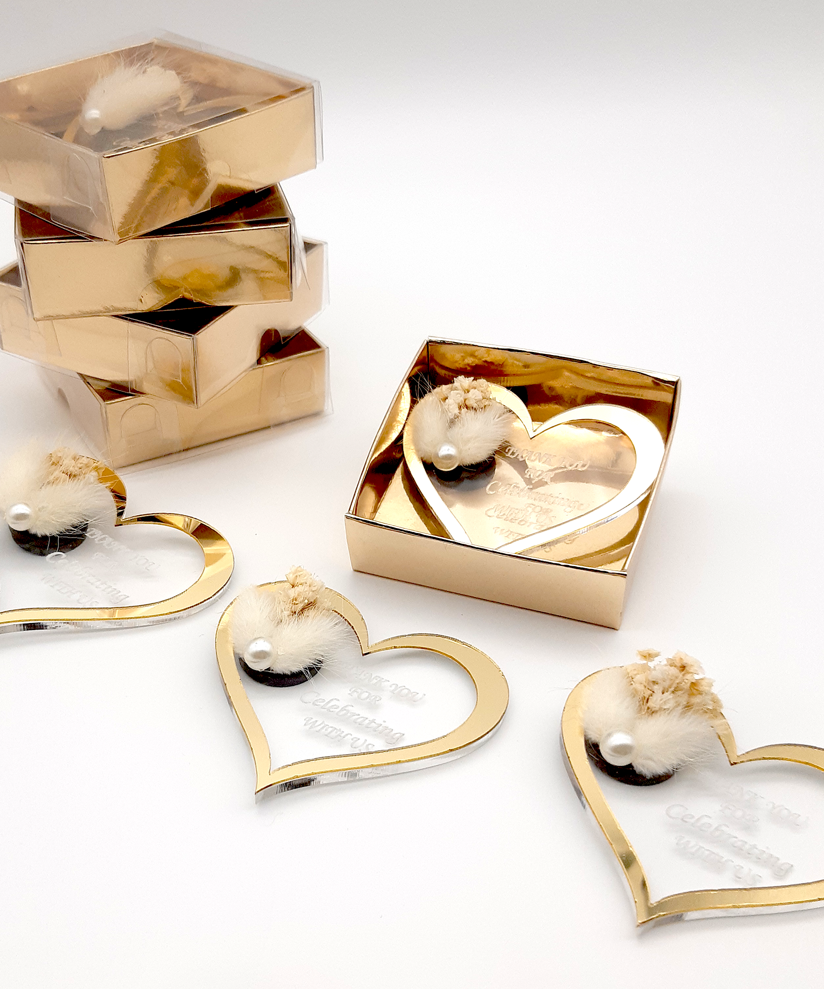 gastgeschenke hochzei für die gäste personalisier,  Stück gold silber Acryl hochzeit gastgeschenke für die gäste, Taufe, Kommunion Konfirmation,Geburtstag, schön das du da bist, Brautparty