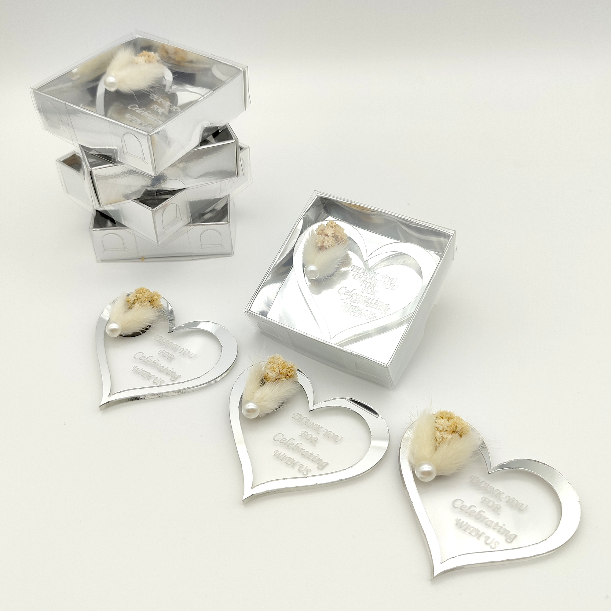 gold silber Acryl hochzeit gastgeschenke für die gäste, gastgeschenke hochzei für die gäste personalisier, Taufe, Kommunion Konfirmation,Geburtstag, schön das du da bist, Brautparty