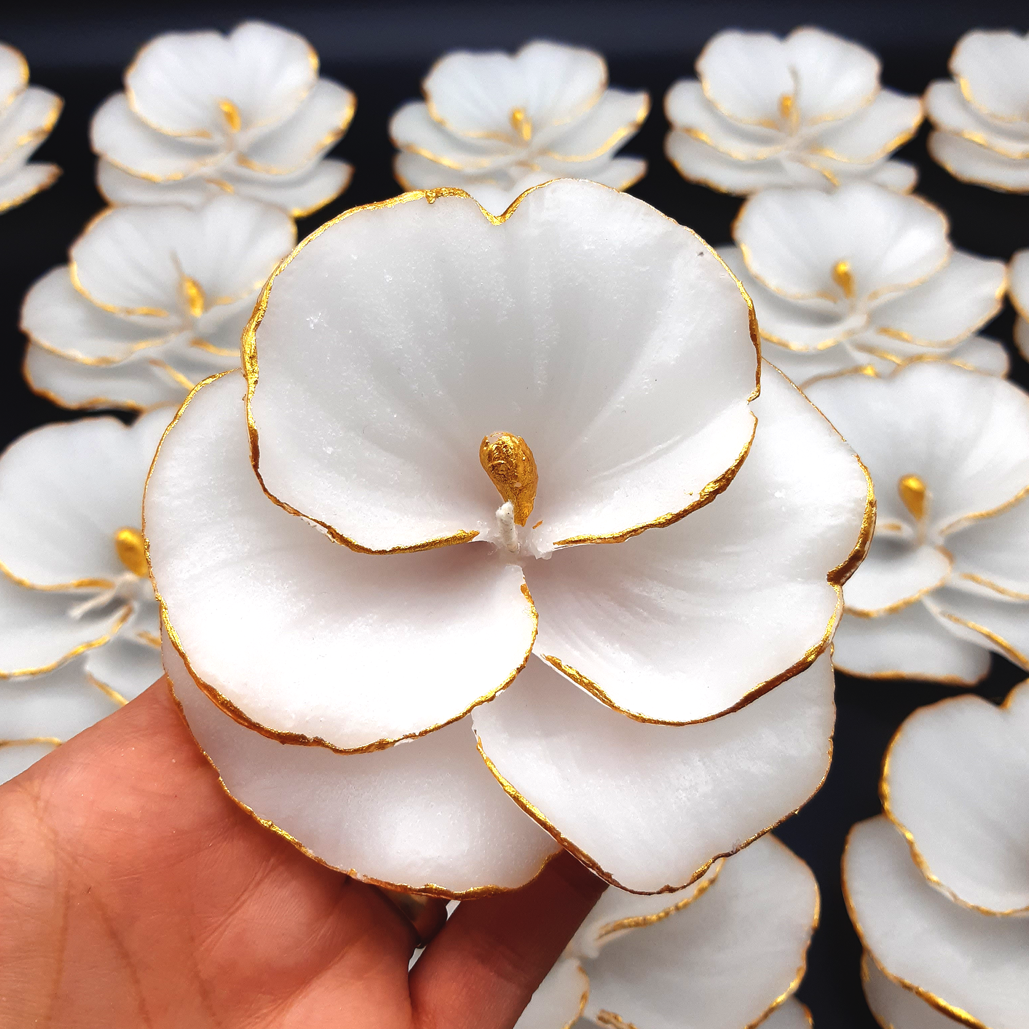Orchideenkerze hochzeit geschenke für brautpaar, gastgeschenk hochzeit gäste, taufe geschenk gäste babyparty, Schön Das Du Da Bist