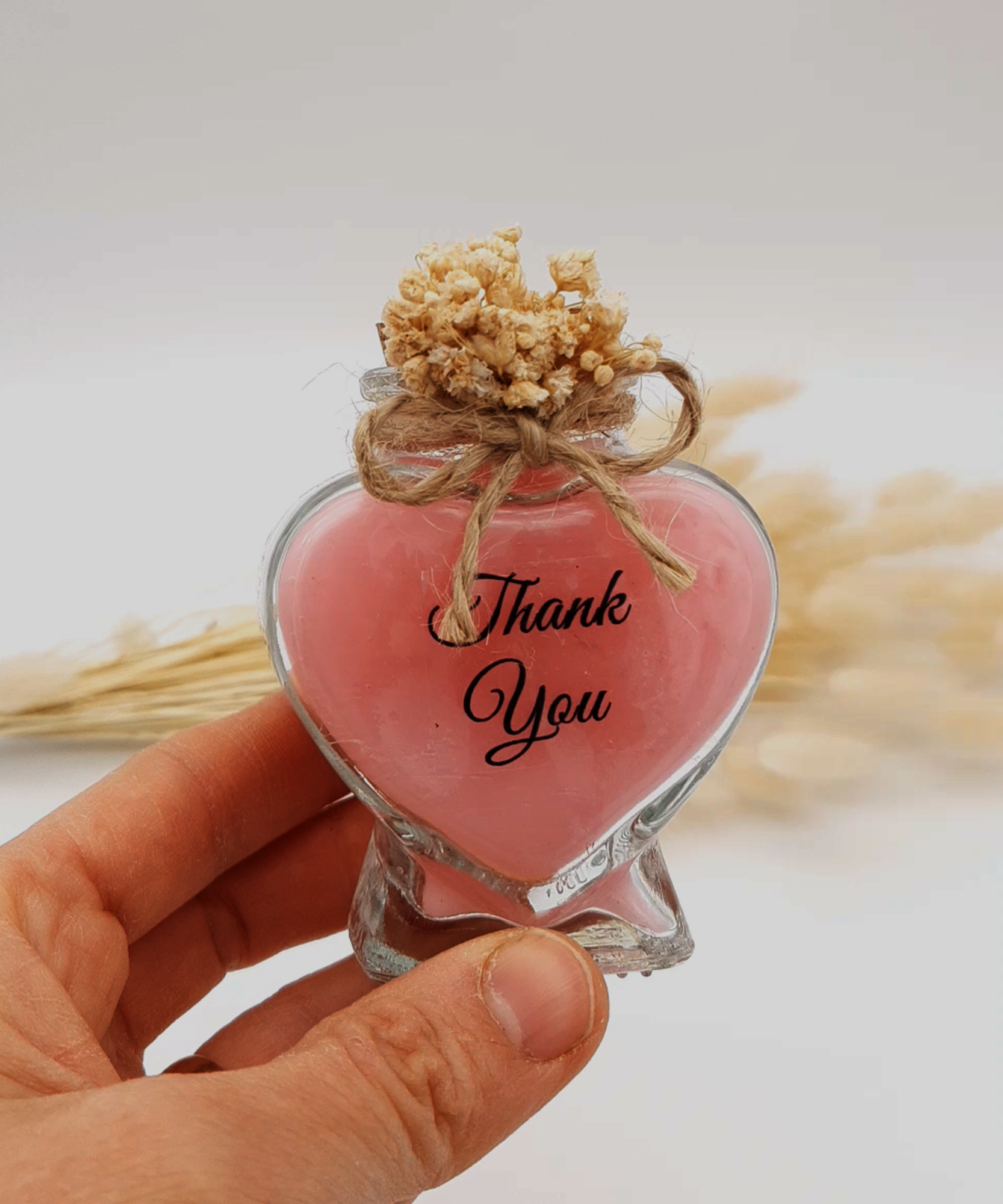hochzeit geschenke für brautpaar, Kerze im Herzglas, gastgeschenk hochzeit gäste, taufe geschenk gäste babyparty, Schön Das Du Da Bist