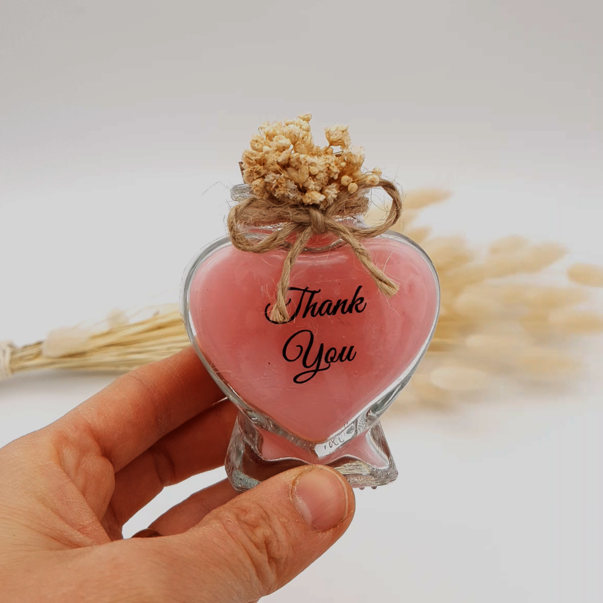hochzeit geschenke für brautpaar, Kerze im Herzglas, gastgeschenk hochzeit gäste, taufe geschenk gäste babyparty, Schön Das Du Da Bist