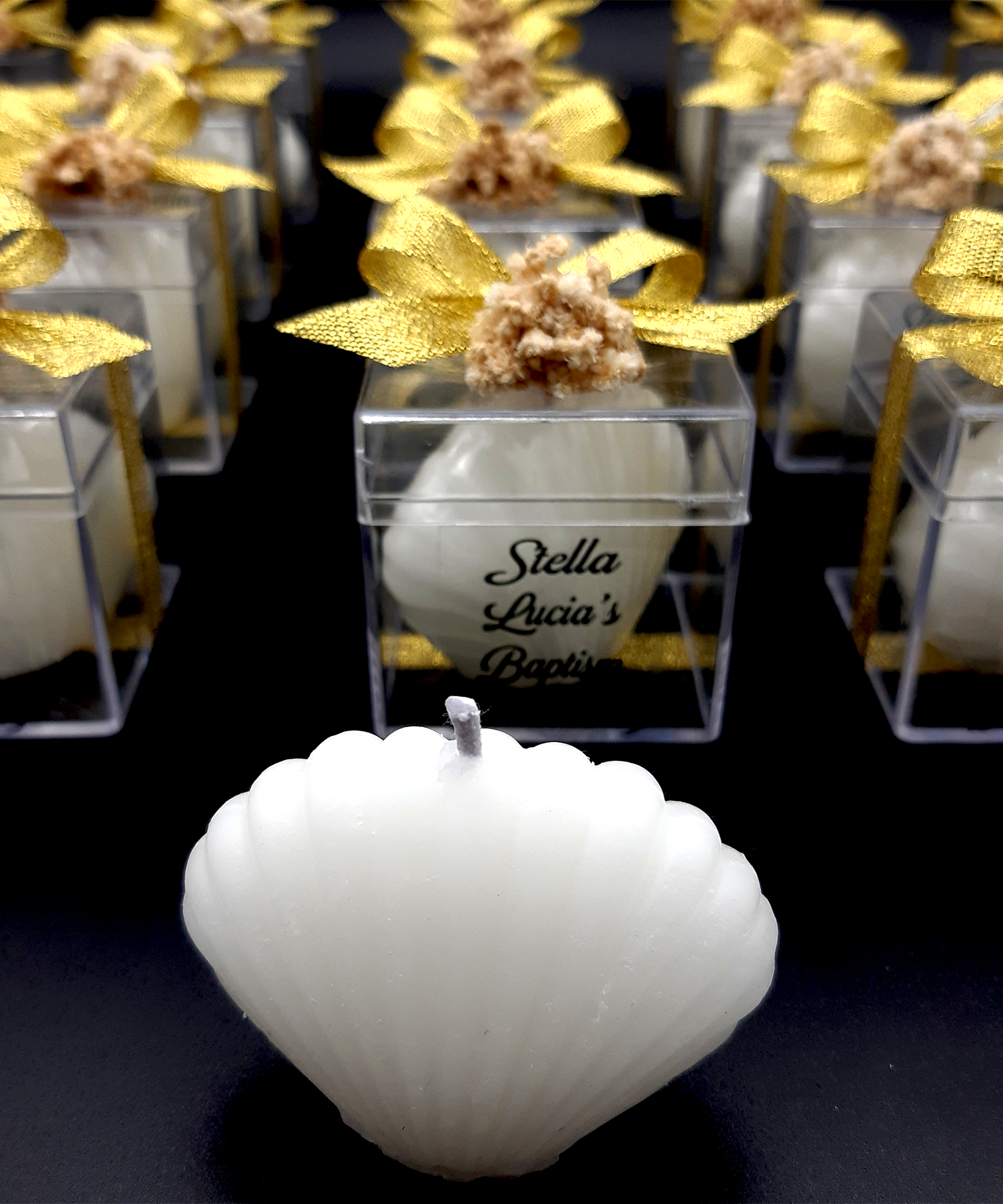 Muschelkerze gastgeschenk hochzeit gäste,  taufe geschenk gäste babyparty, hochzeit geschenke für brautpaar,  Schön Das Du Da Bist