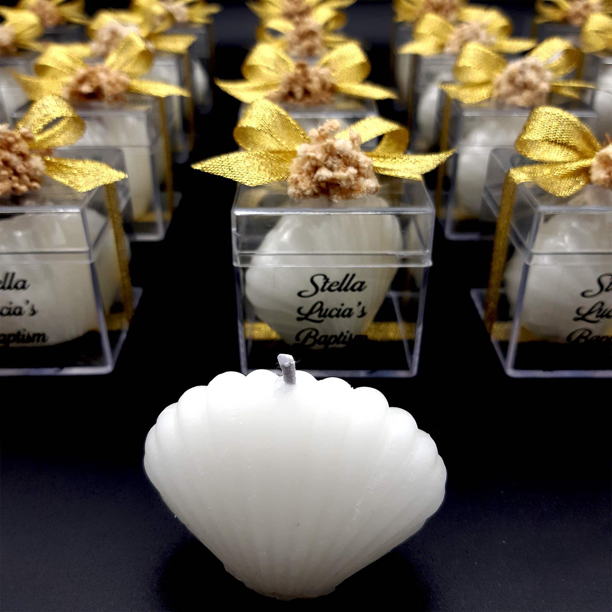 Muschelkerze gastgeschenk hochzeit gäste,  taufe geschenk gäste babyparty, hochzeit geschenke für brautpaar,  Schön Das Du Da Bist