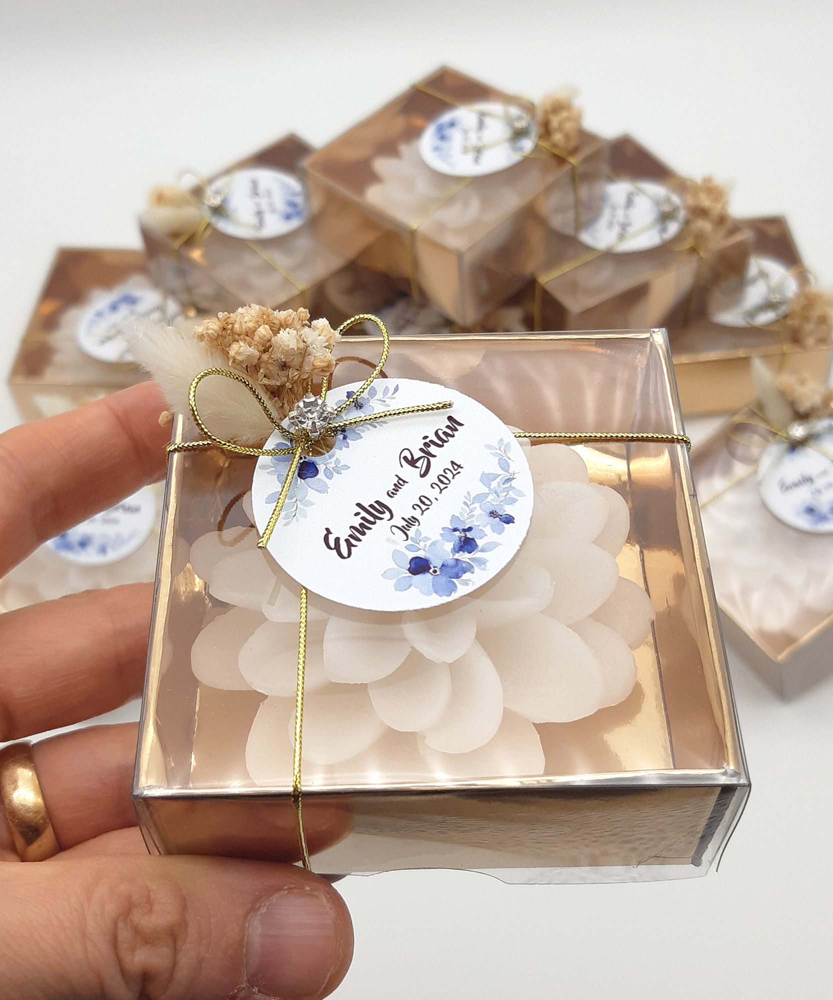 Lotuskerze hochzeit geschenke für brautpaar, gastgeschenk hochzeit gäste, taufe geschenk gäste babyparty, Schön Das Du Da Bist