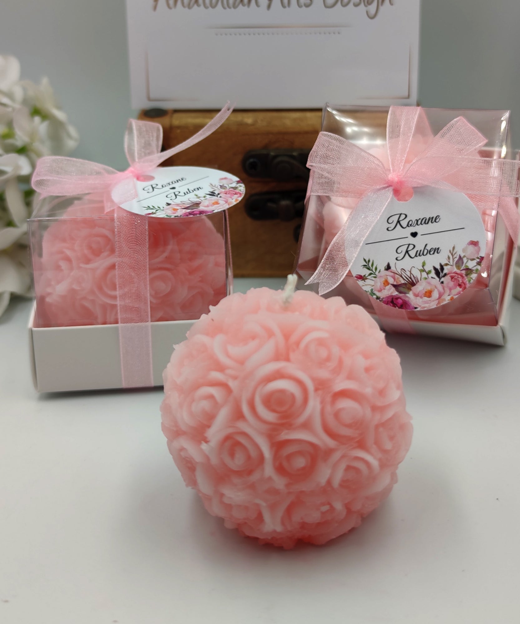gastgeschenk hochzeit gäste kerze, Rosenkerze hochzeit geschenke für brautpaar, Gastgeschenk Muschel Kerze , Schön Das Du Da Bist,taufe geschenk gäste babyparty