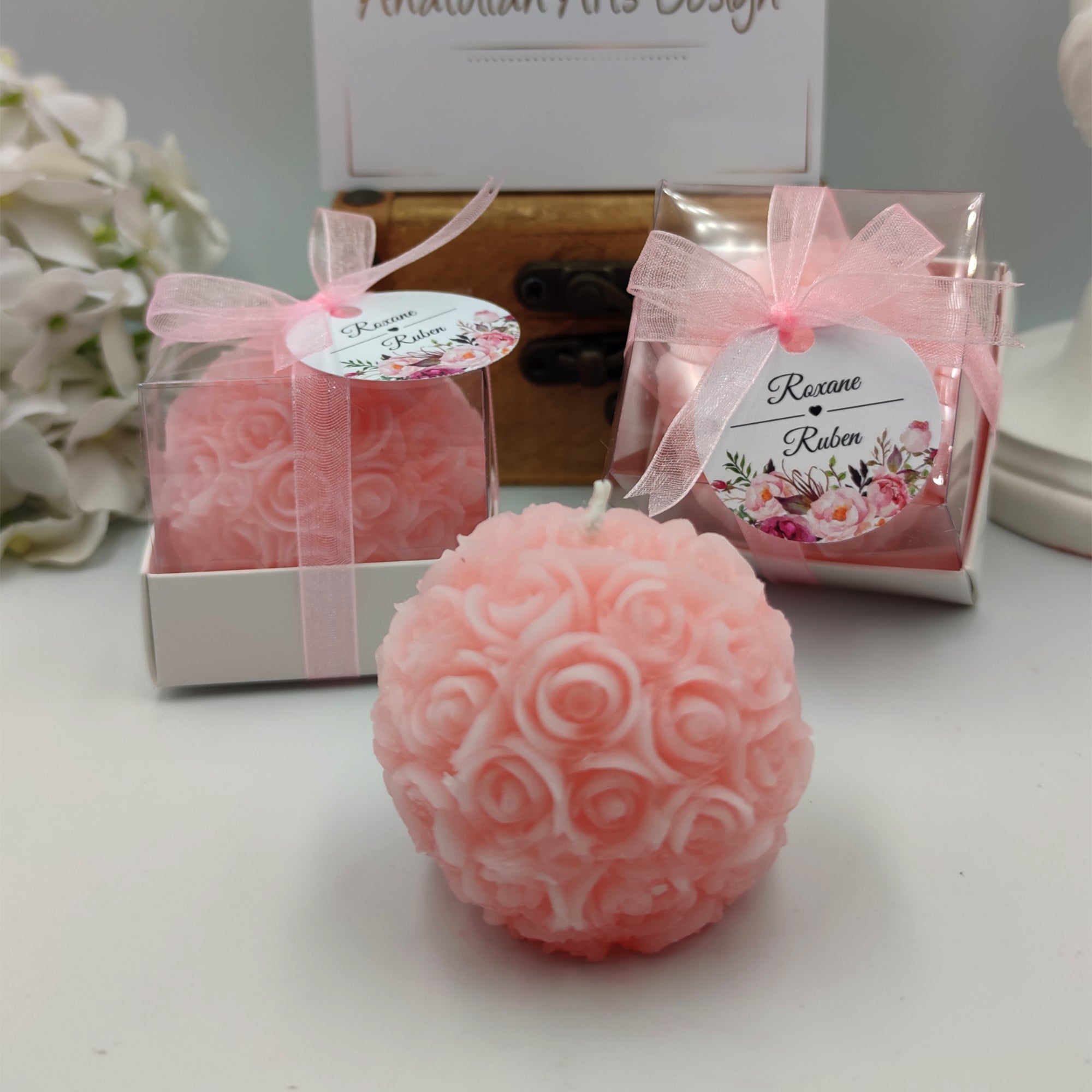 gastgeschenk hochzeit gäste kerze, Rosenkerze hochzeit geschenke für brautpaar, Gastgeschenk Muschel Kerze , Schön Das Du Da Bist,taufe geschenk gäste babyparty