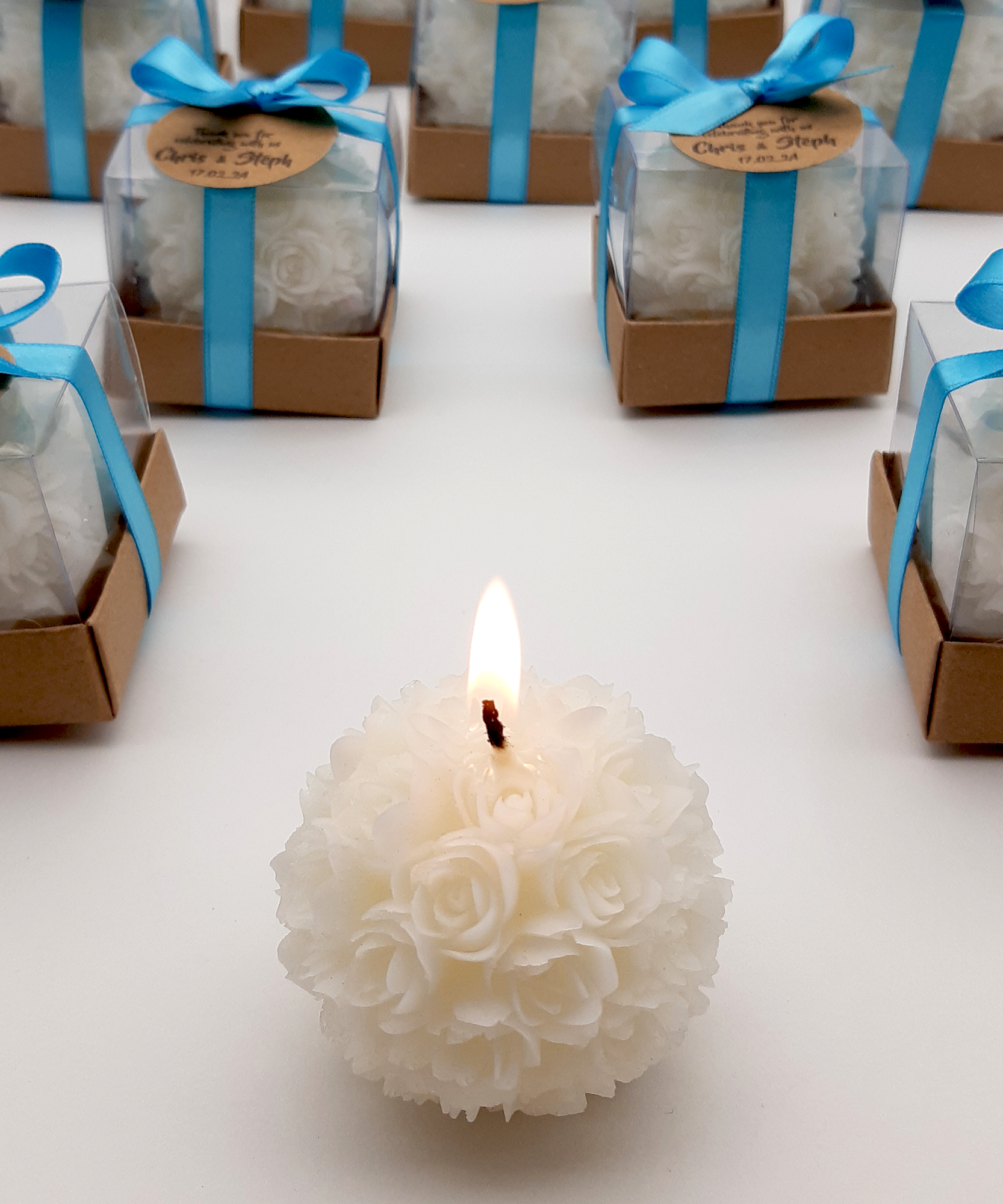 gastgeschenk hochzeit gäste kerze, Rosenkerze hochzeit geschenke für brautpaar, Gastgeschenk Muschel Kerze , Schön Das Du Da Bist,taufe geschenk gäste babyparty