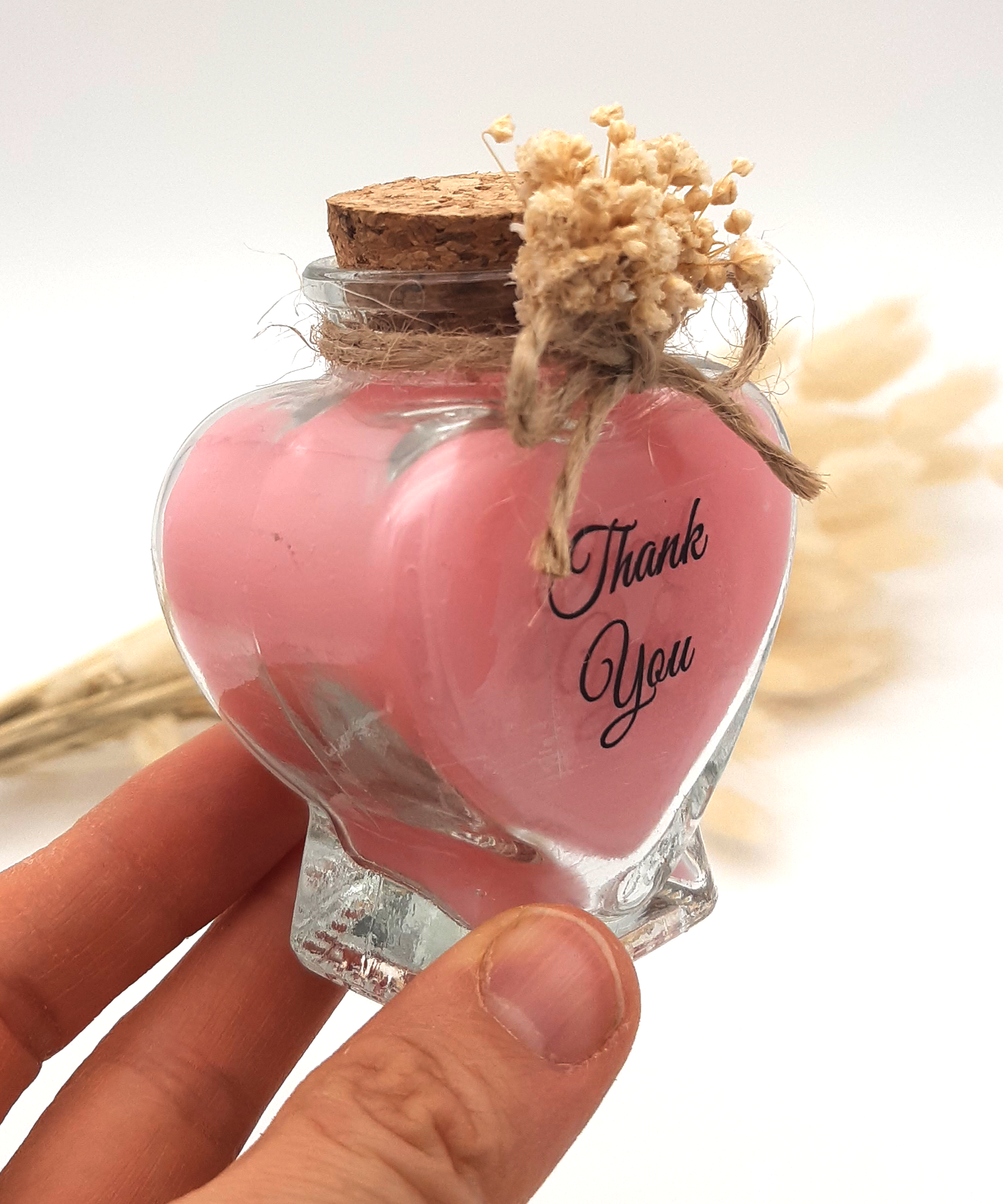 hochzeit geschenke für brautpaar, Kerze im Herzglas, gastgeschenk hochzeit gäste, taufe geschenk gäste babyparty, Schön Das Du Da Bist