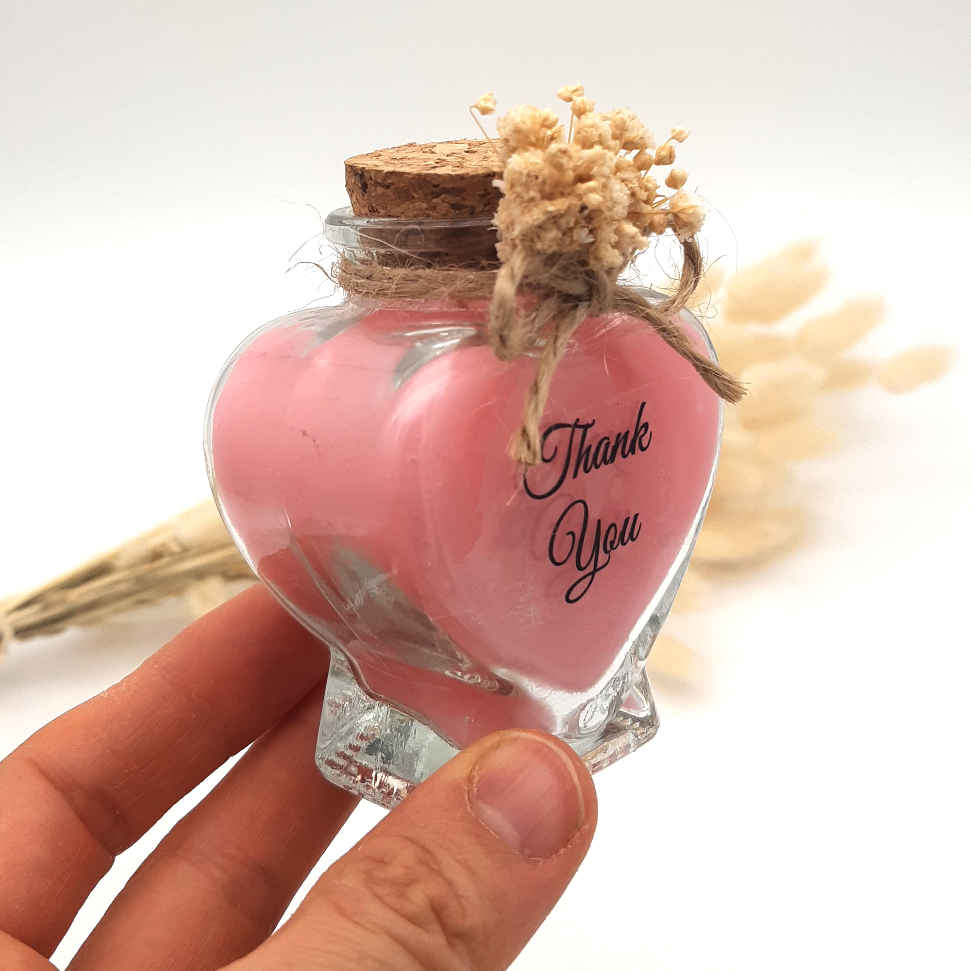 hochzeit geschenke für brautpaar, Kerze im Herzglas, gastgeschenk hochzeit gäste, taufe geschenk gäste babyparty, Schön Das Du Da Bist