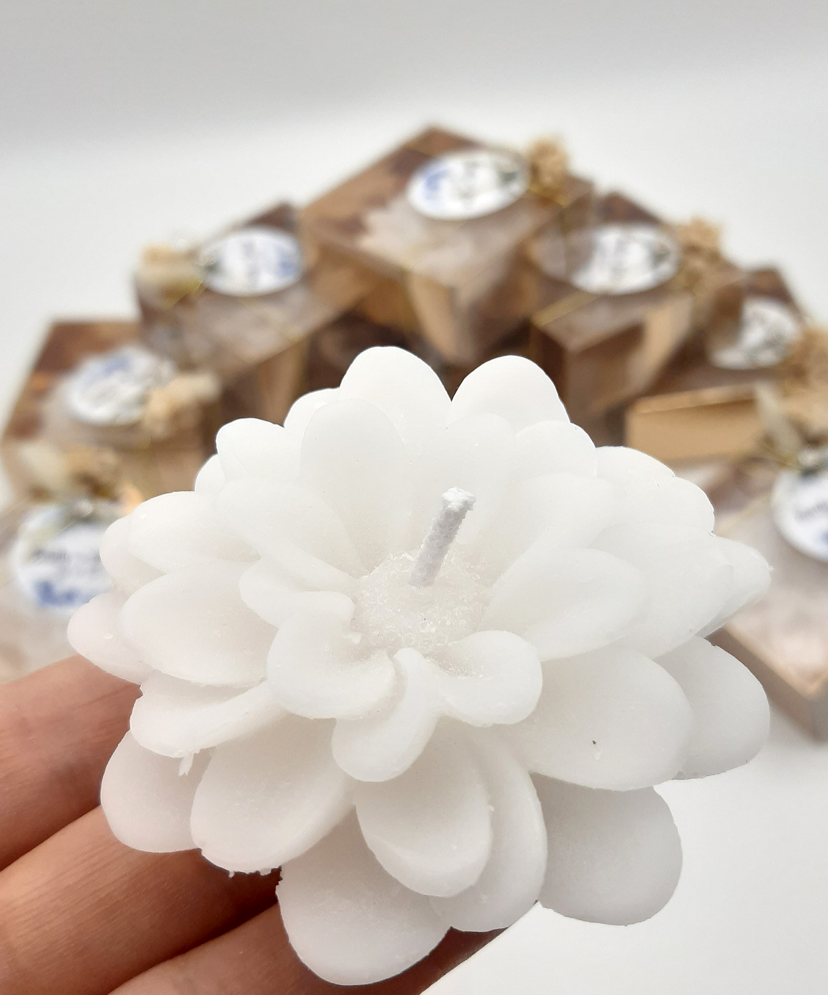 Lotuskerze hochzeit geschenke für brautpaar, gastgeschenk hochzeit gäste, taufe geschenk gäste babyparty, Schön Das Du Da Bist