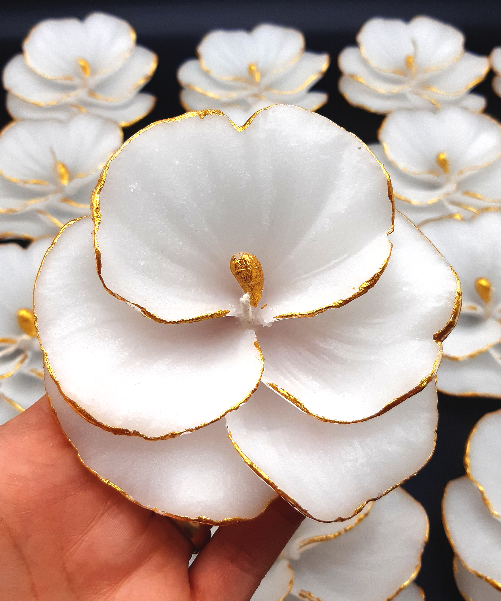 Orchideenkerze hochzeit geschenke für brautpaar, gastgeschenk hochzeit gäste, taufe geschenk gäste babyparty, Schön Das Du Da Bist