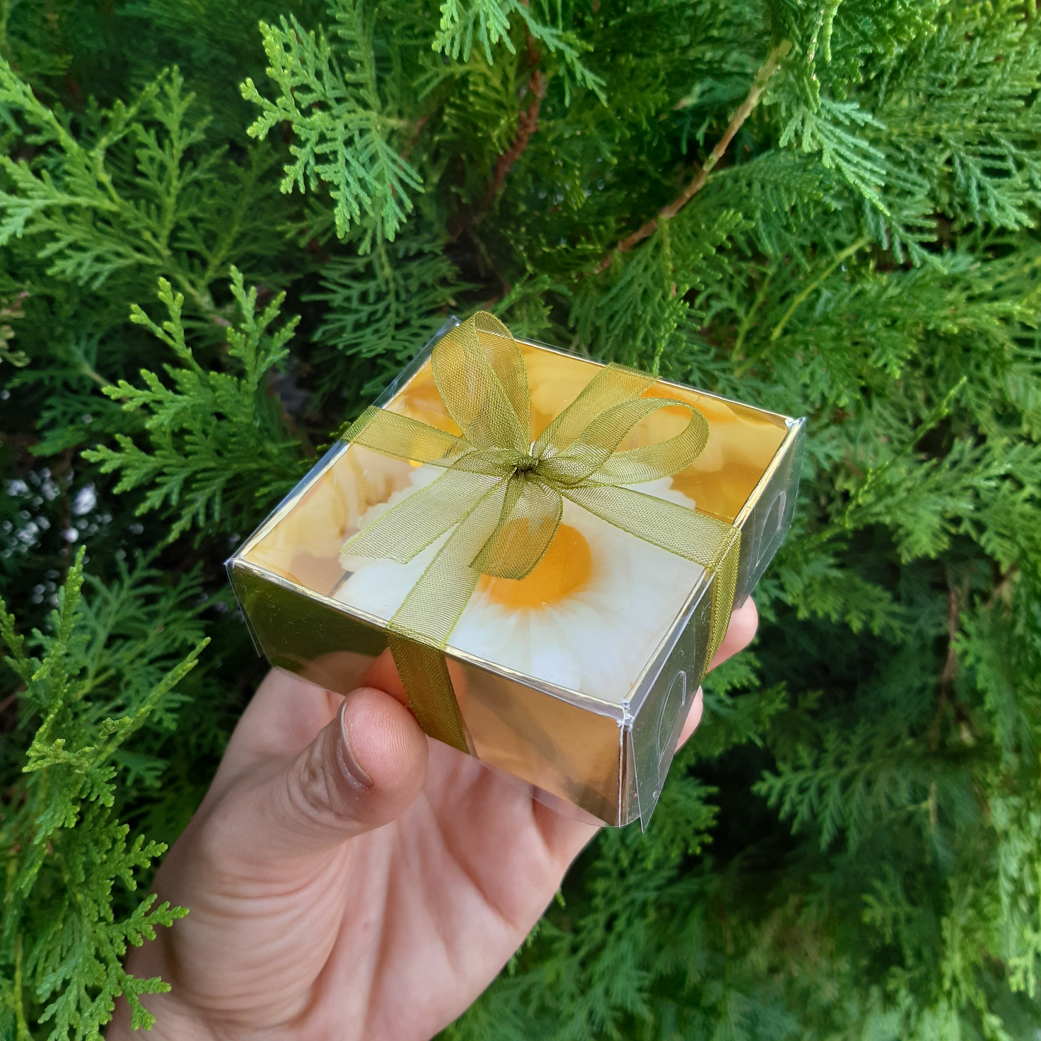 Gänseblümchenkerze hochzeit geschenke für brautpaar, gastgeschenk hochzeit gäste, taufe geschenk gäste babyparty, Schön Das Du Da Bist