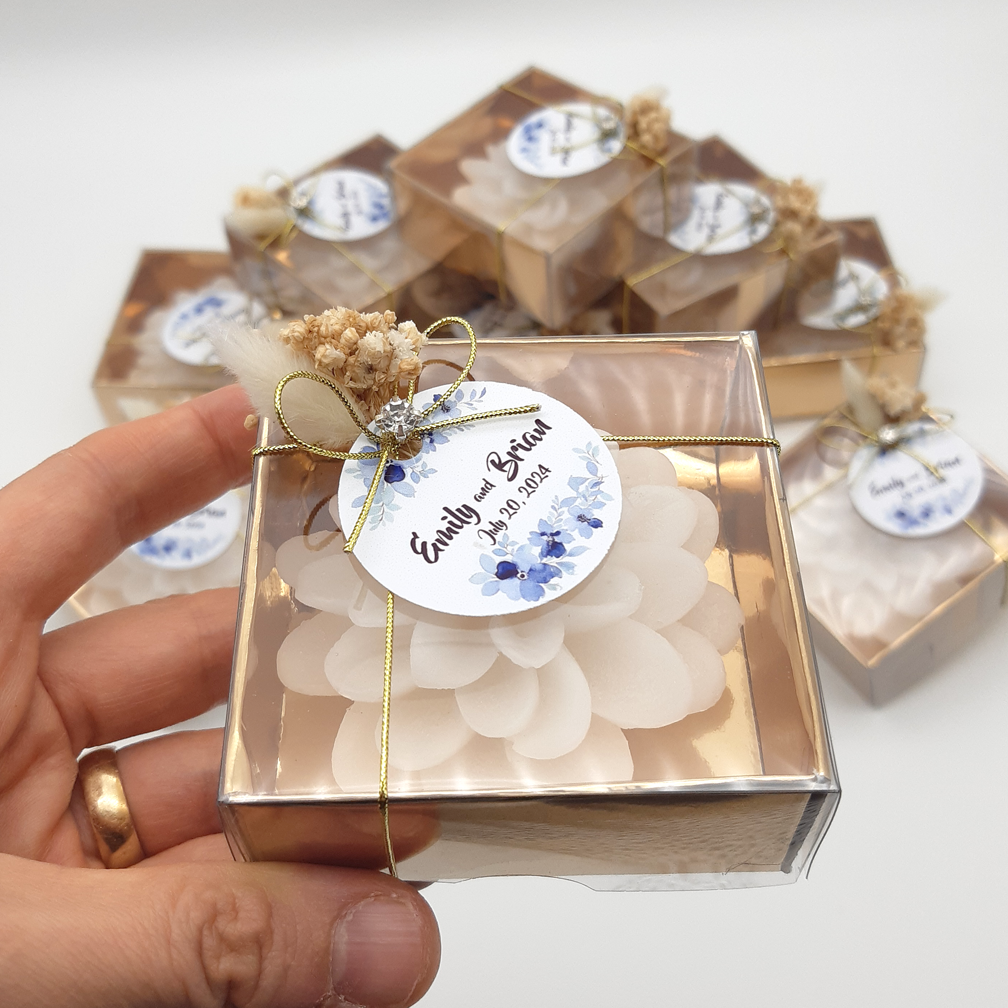 Lotuskerze hochzeit geschenke für brautpaar, gastgeschenk hochzeit gäste, taufe geschenk gäste babyparty, Schön Das Du Da Bist