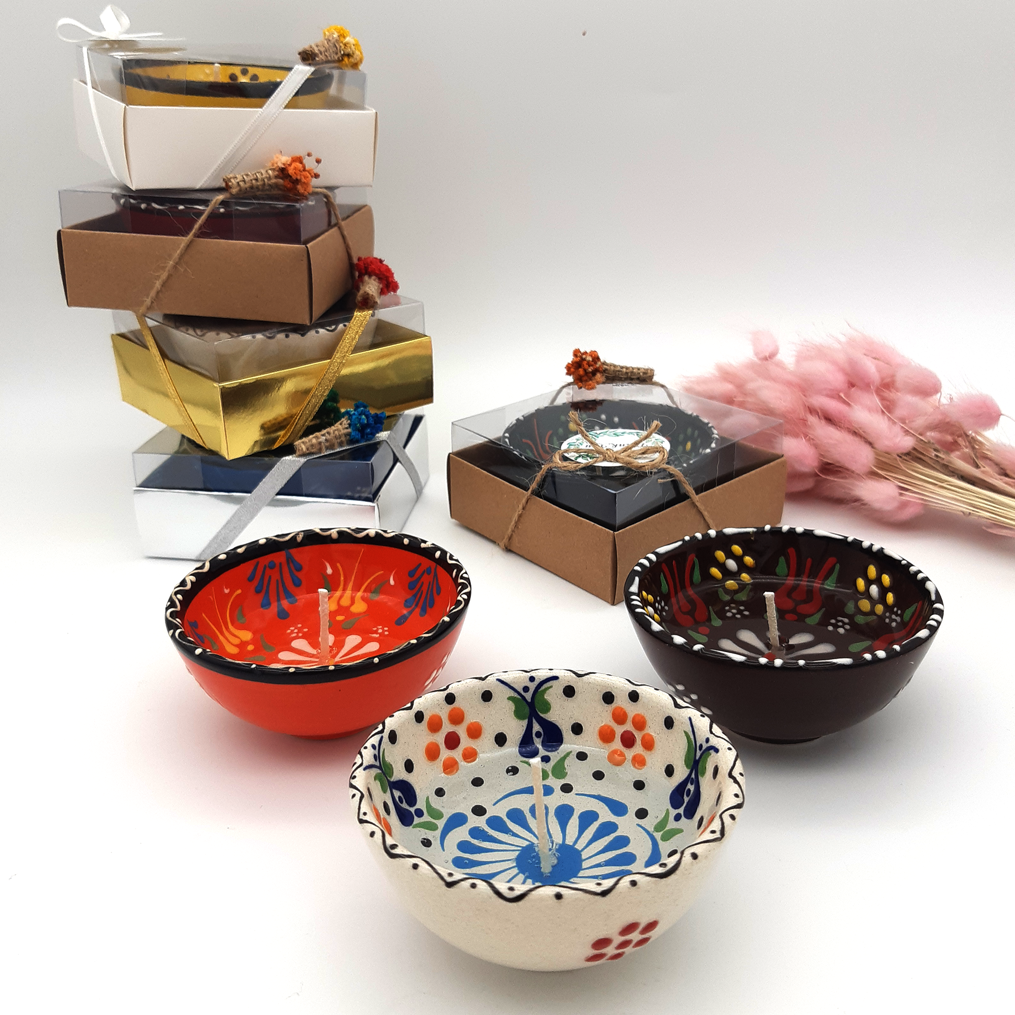 gastgeschenk hochzeit gäste, Gelkerze in Keramikschalen hochzeit geschenke für brautpaar, taufe geschenk gäste babyparty, Schön Das Du Da Bist