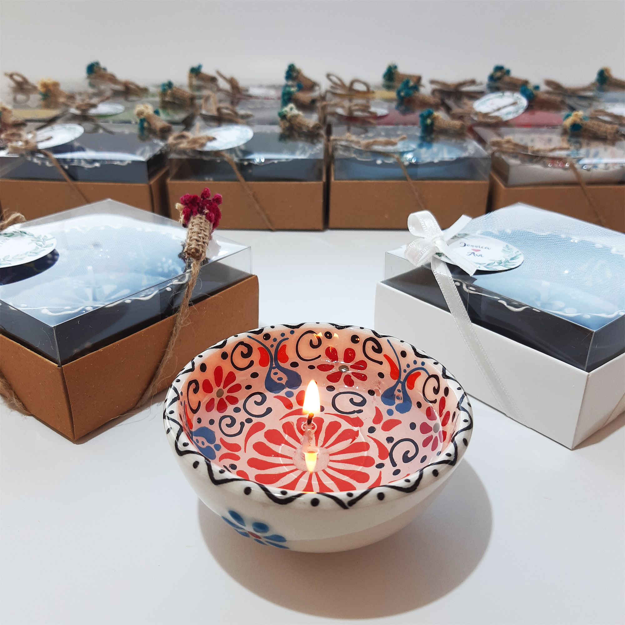 gastgeschenk hochzeit gäste, Gelkerze in Keramikschalen hochzeit geschenke für brautpaar, taufe geschenk gäste babyparty, Schön Das Du Da Bist