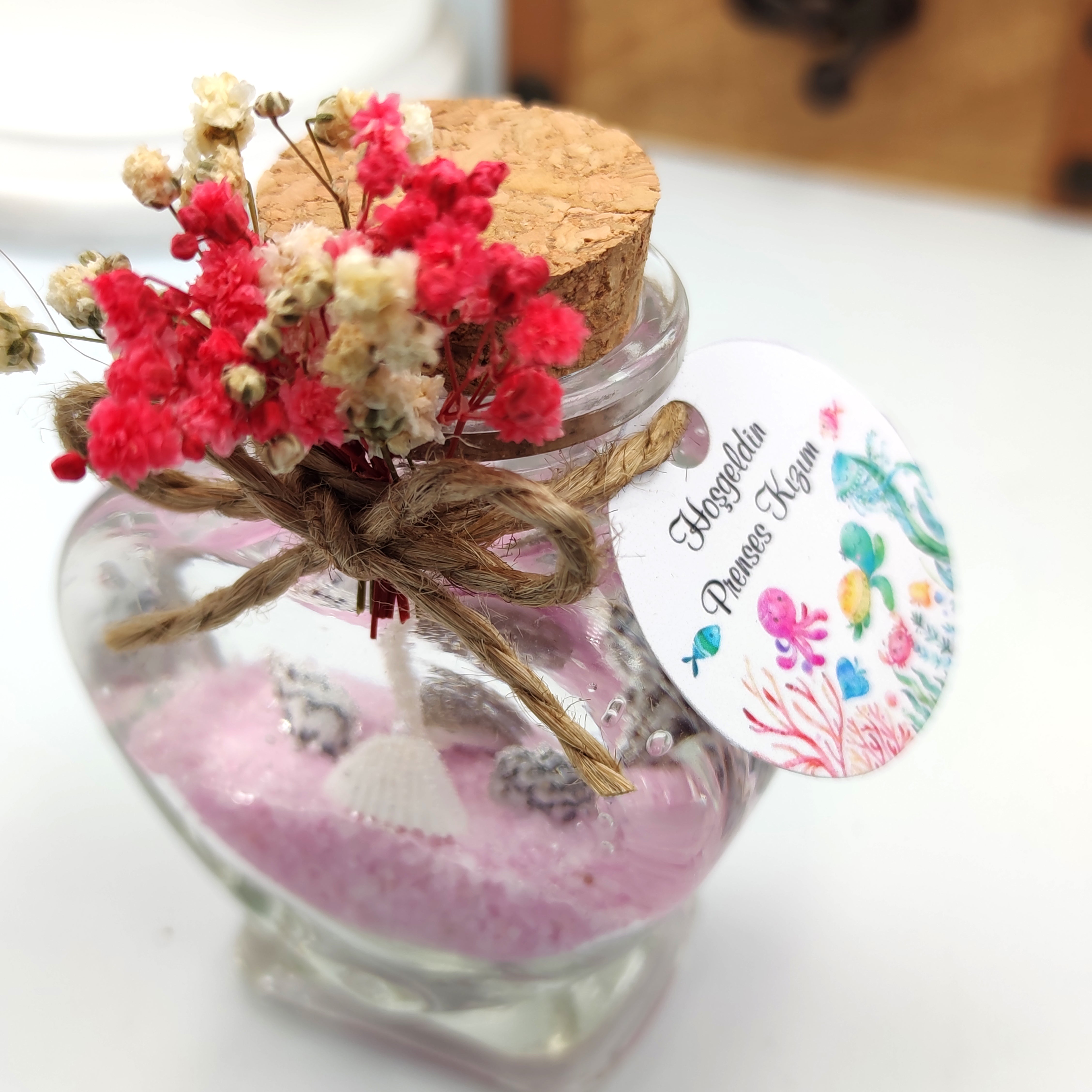 hochzeit geschenke für brautpaar, Gel Kerze im Herzglas, gastgeschenk hochzeit gäste, taufe geschenk gäste babyparty, Schön Das Du Da Bist