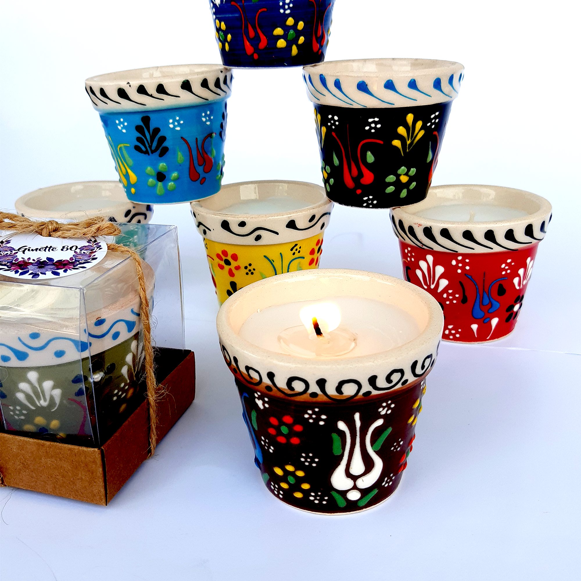 hochzeit geschenke für brautpaar,Kerze im Keramiktopf, gastgeschenk hochzeit gäste, taufe geschenk gäste babyparty, Schön Das Du Da Bist